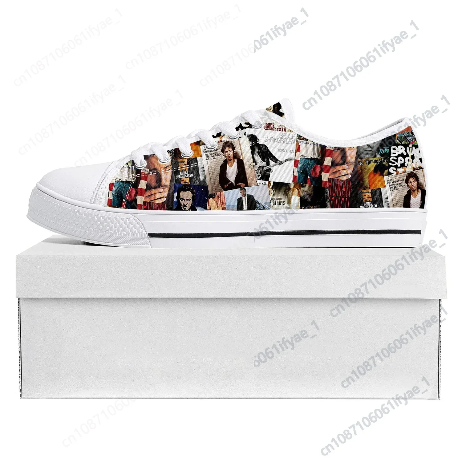 

Born To Run Low Top High Quality Bruce Springsteen Sneakers Mens Womens Teenager Canvas Sneaker 3D Print Couple Shoe Custom Shoe