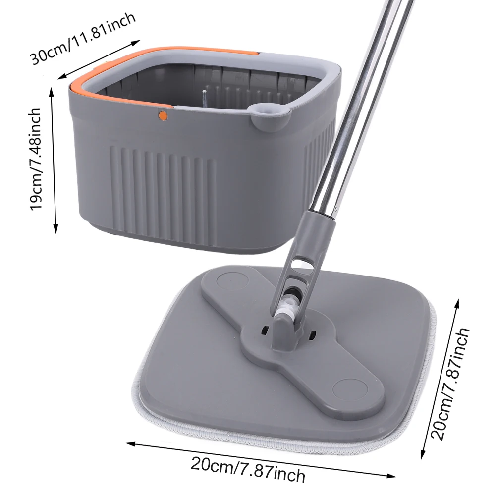 Spin Mop Microfiber Household Cleaning Mop Water Separation 360 Rotating Automatic Floor Mop Self-Cleaning Sewage Separation Mop