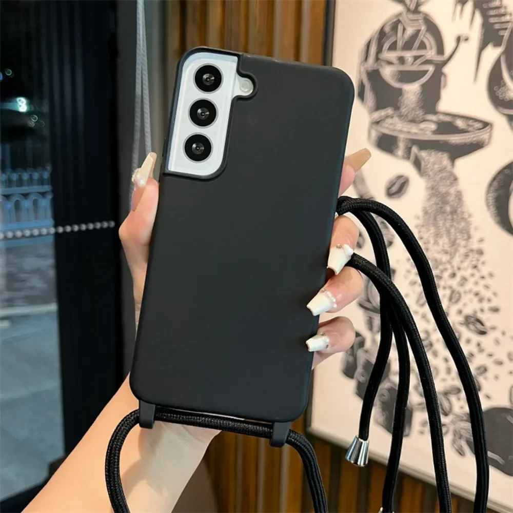 Crossbody Soft Phone Case for Samsung Galaxy S25 S26Ultra S22 S21 Plus S24 S23 FE A16 A06 A55 A35 A25 A15 A05 A05S A54 A34 Cover