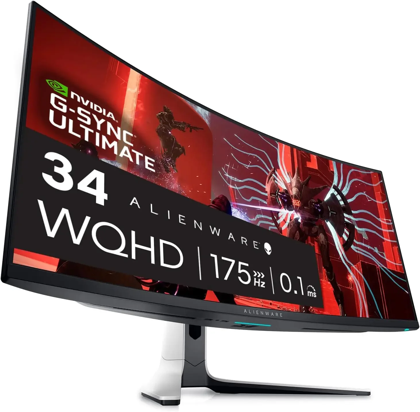

1800R Display, 3440x1440 Pixels at 175Hz, True 0.1ms Gray-to-Gray, 1M:1 Contrast Ratio, 1.07 Billions Colors - Lunar Light