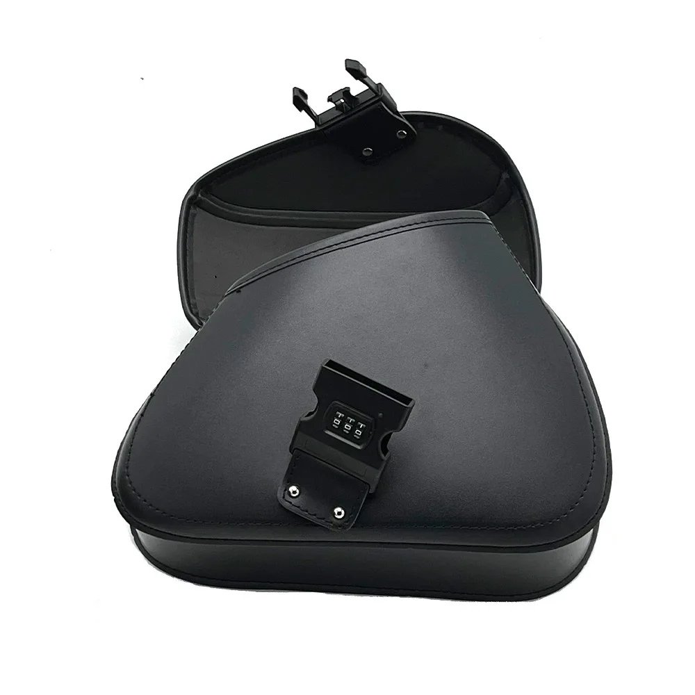 Motorcycle Black Universal SaddleBag Large Capacity Side Bags Storage Tool For Harley Sportster XL 883 Honda Yamaha Suzuki