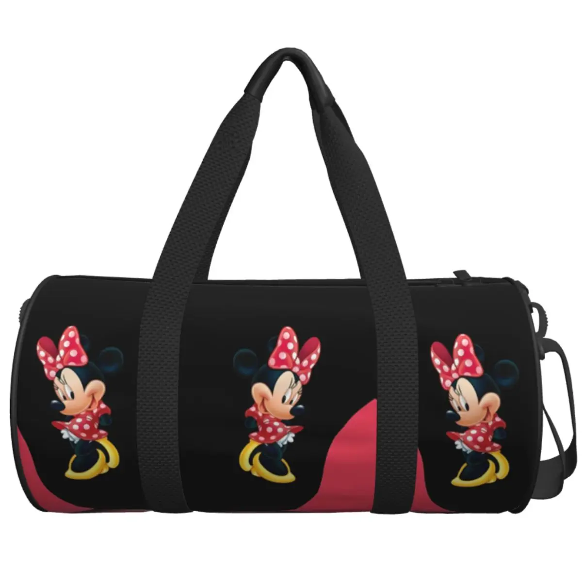 

Travel Bag Cute Minnie Mouse Print Gym Bag Portable Sports Bags Large Capacity Swimming Design Handbag Fitness Bag For Men