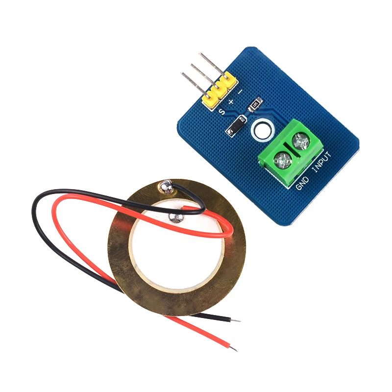 DIY KIT 3.3 V/5 V Keramische Piezo Trillingssensor Module Analoge Controller Elektronische Componenten Levert Sensor voor Arduino UNO R3
