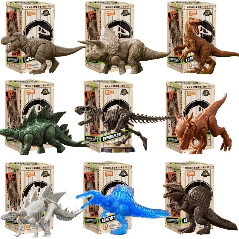 

NEW BLOKEES Original Jurassic World Jurassic Park Dinosaurs TERRAVENTURE Assembled Model Action Figure Collect Toys Doll Gift