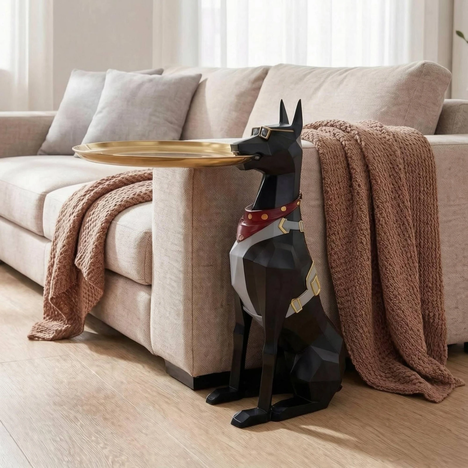 Home Decor Design Ideas - Statuetta di Cane Elegante, Design di