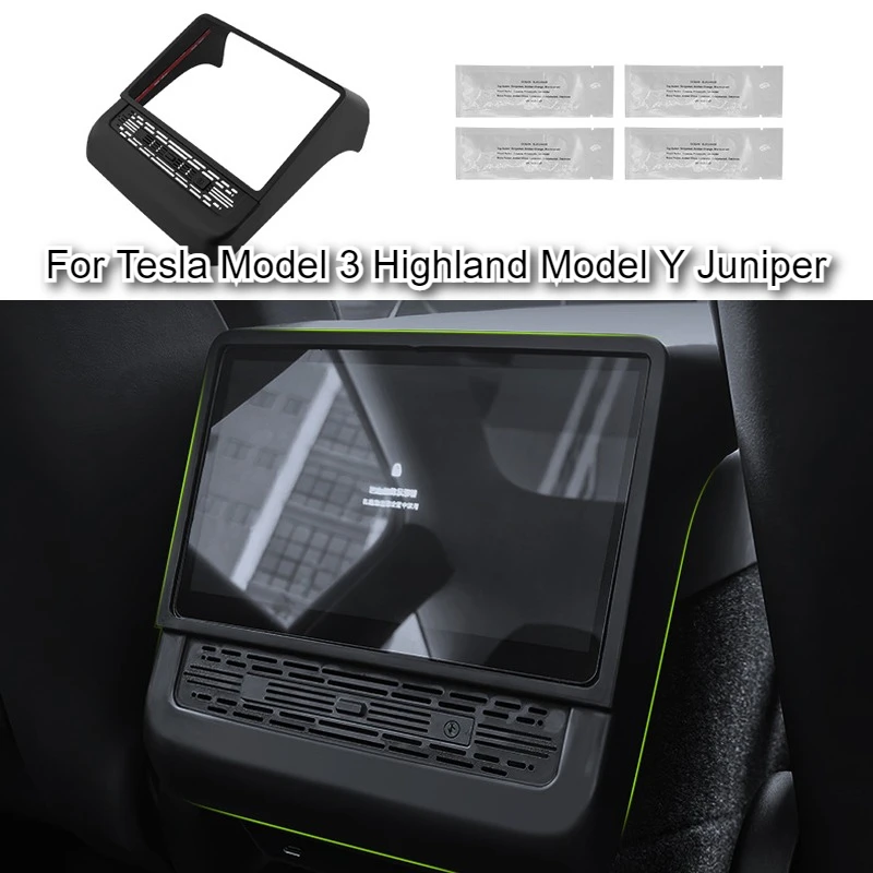 

Для Tesla Model 3 Highland Model Y Juniper 2025 задняя рамка для выпуска воздуха защитная крышка автомобильные украшения для ароматерапии аксессуары