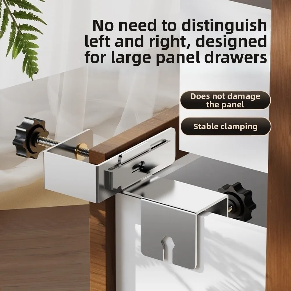 

Adjustable Cabinet Door Mounting Jig Quick Installation Wear-resistant Drawer Front Installation Clamp Save Labor