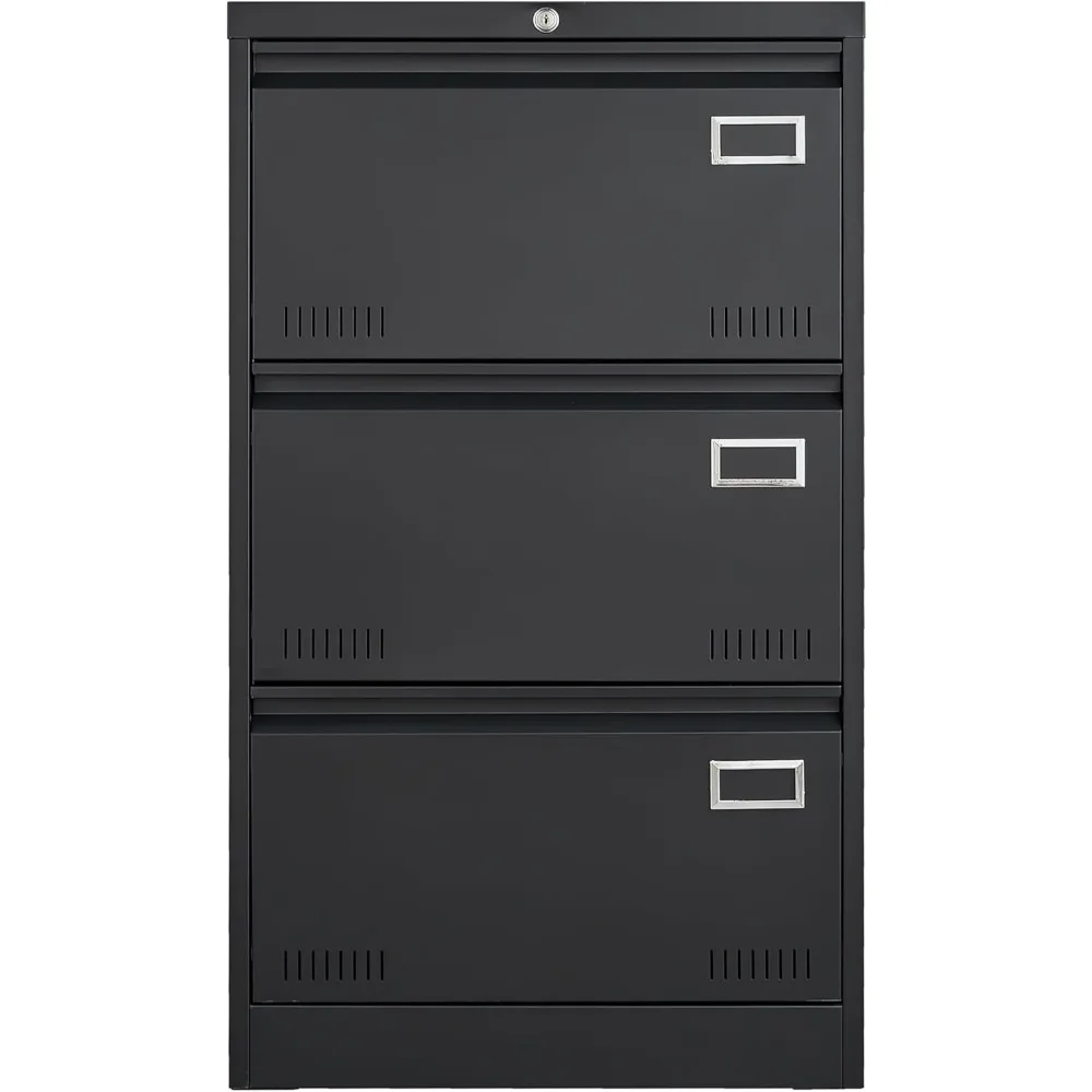 Mobile 3-Drawer File Cabinet with Top Sorter Storage on Wheels - Office Letter/Legal Size Filing System
