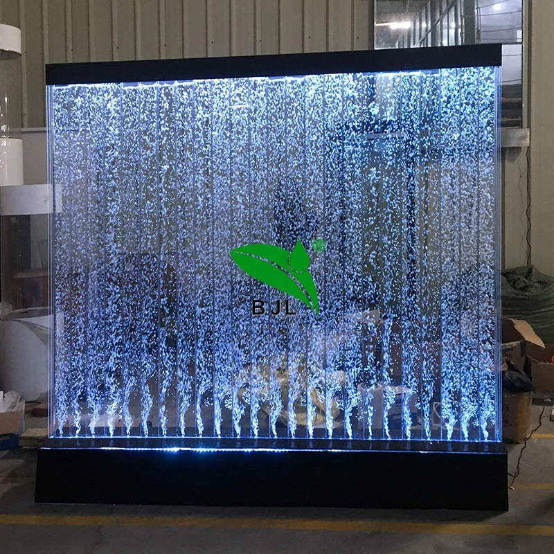 Custom, home decorative colorful color changing led acrylic water bubble wall