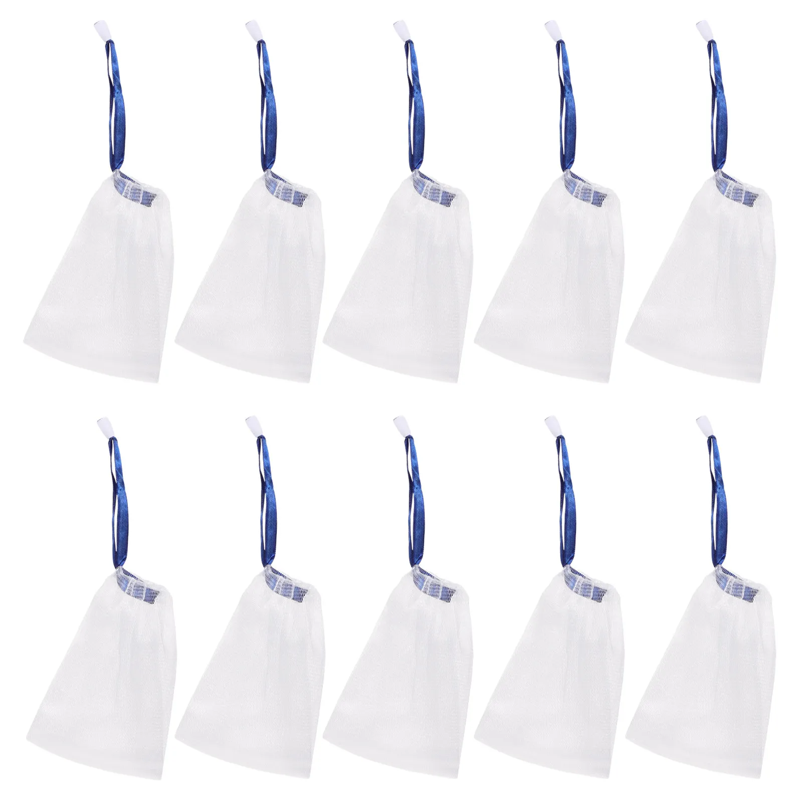 20Pcs Soap Foaming Holder Bags Soft Nylon Bubble Making Net for Shower Bath Cleansing Lather Boost Aroma Release Wall Hangable