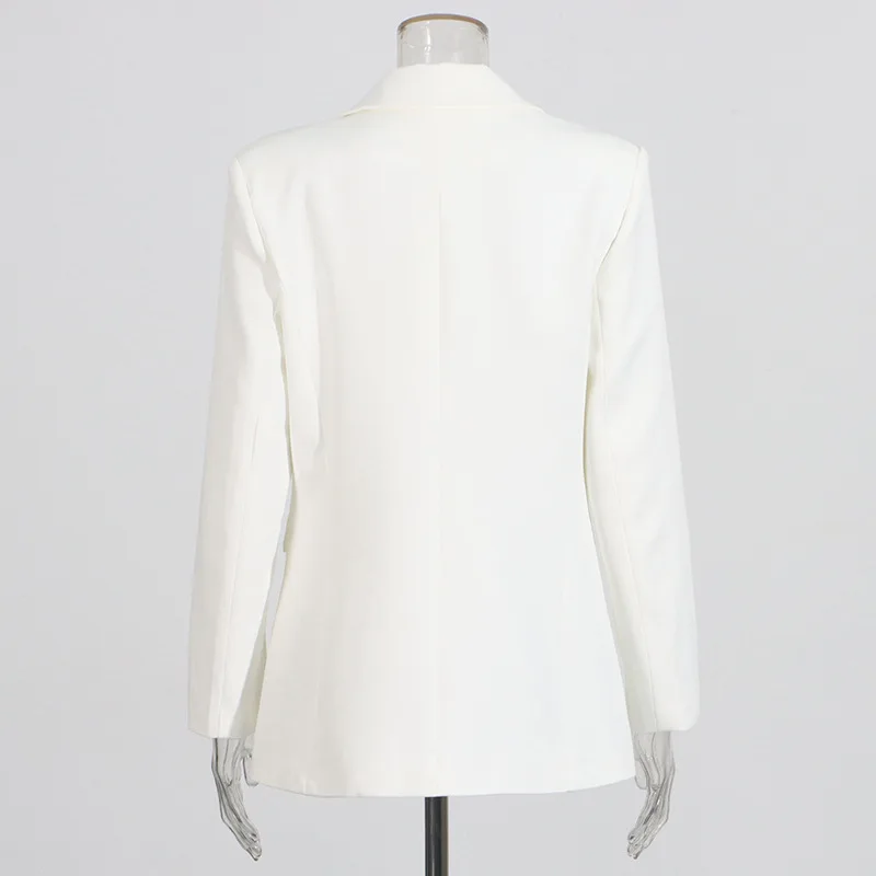 HKSH Autumn New Women Trendy Blazer Heavy Craft Beaded Diamonds Sequined Single Breasted Elegant Fashion Office Lady Coat HK9956