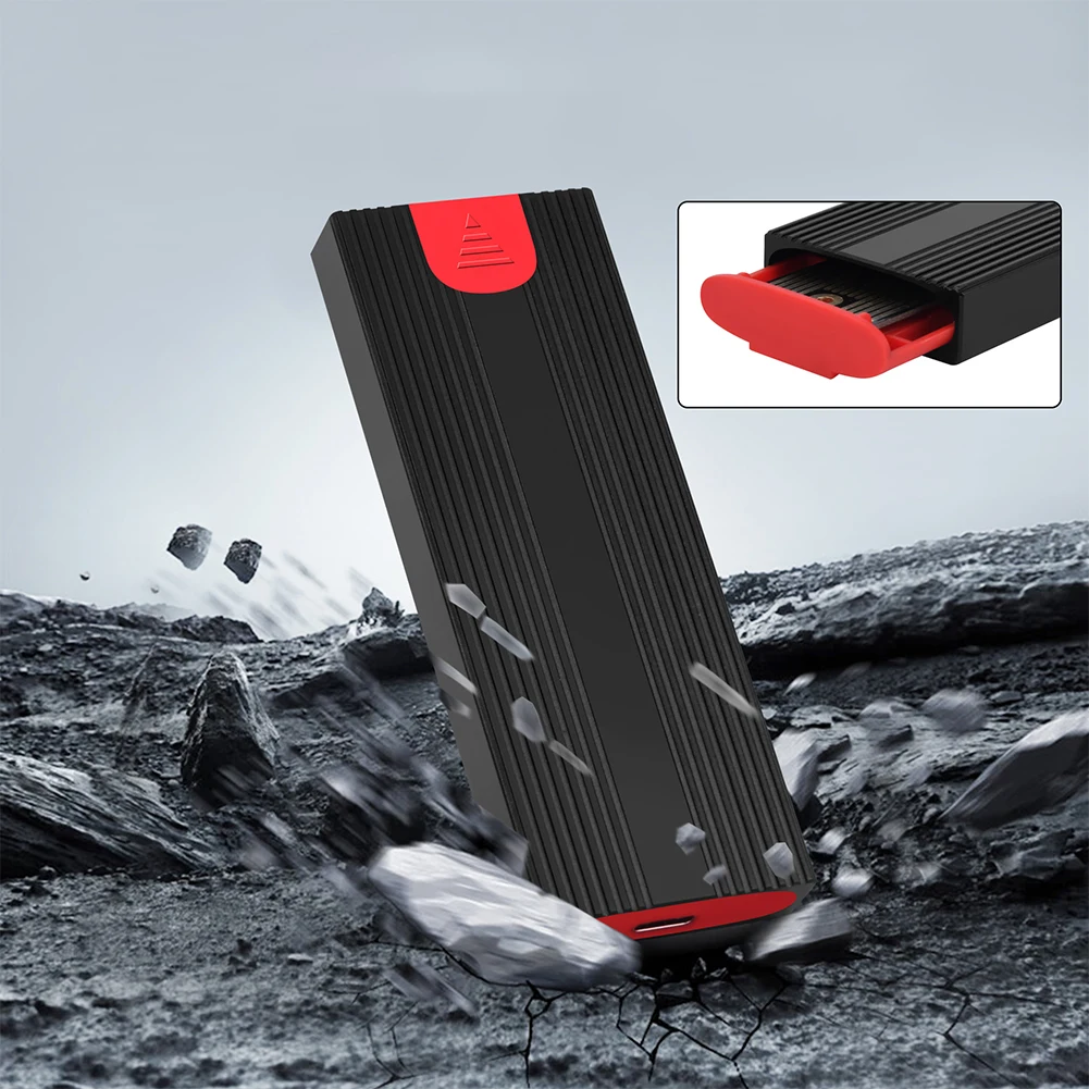 M.2 NGFF NVME SSD Enclosure 6/10Gbps SSD Hard Disk Drive Case USB3.2 Gen2 Type C for NVMe M Key/B+M Key NGFF SATA B Key/B+M Key