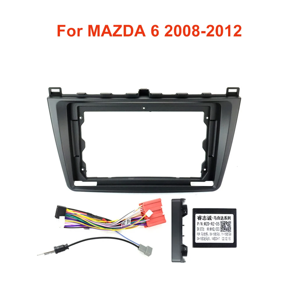 

Для MAZDA 6 2008-2012 Android Автомобильная радиопанель рамка Fascia дополнительные аксессуары шнур питания CANBUS