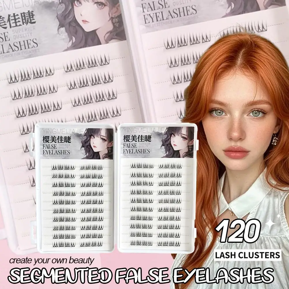 Girl Group Style False Eyelashes No Glue Needed U shaped Lashes Cluster Natural Wispy Korean Eyelashes Extension