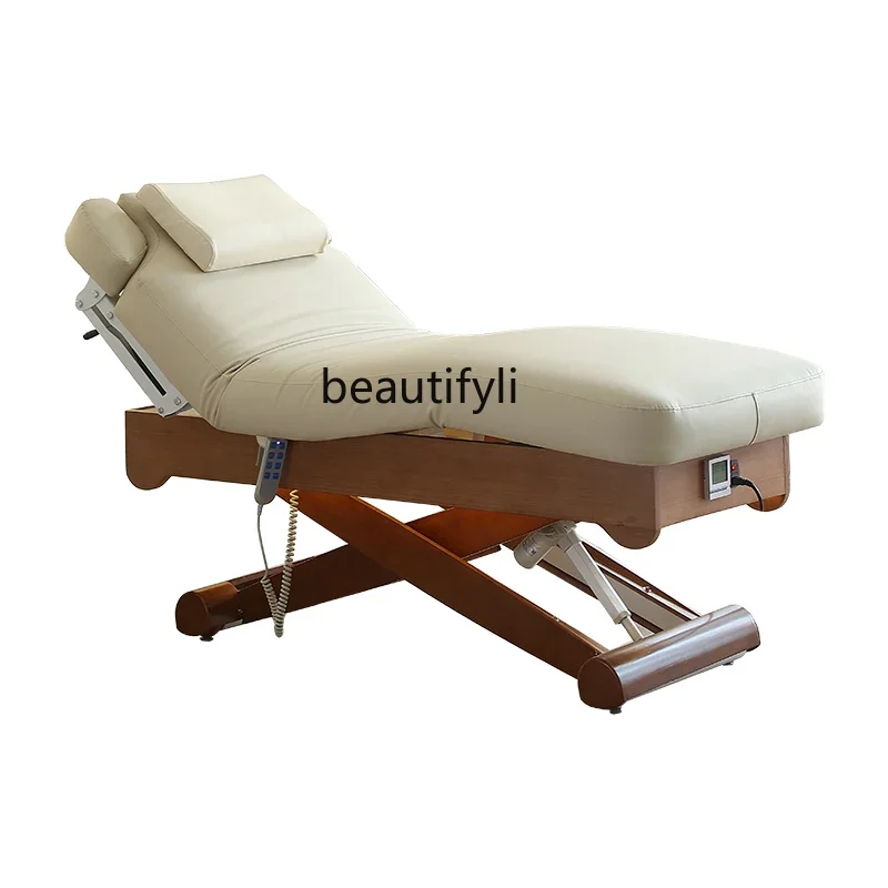 

Multifunctional Electric Beauty Bed Overall Lifting Massage Couch Constant Temperature Heater Band Ambience Light