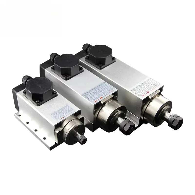 0.75KW Square Air Cooling MTC Spindle Motor 12000/18000RPM For Engraving Milling Drilling Grooving