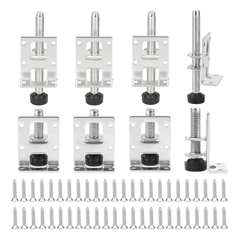 

8 Pieces Adjustable Furniture Feet Kit 55/102 Mm Heavy Duty Furniture Levelling Feet, Or Furniture, Table, Shelves