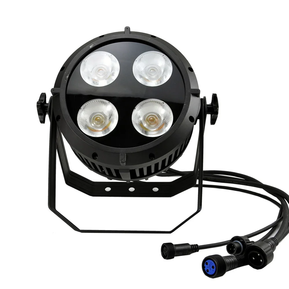 IP65 Waterproof  Aluminum 4x50w RGBW 4in1 Lighting Touch Screen Color Mixing Coral Par Light For Disco Ball Party