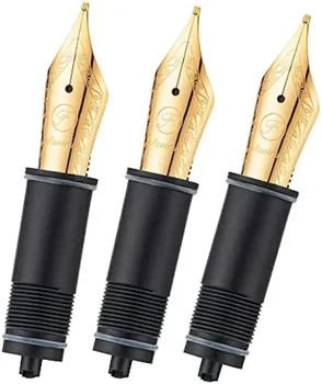 Stylo plume Asvine 3 pièces, pointes remplaçées, pointe EF/F/M pour Asvine V169, P20, P30 et V126, NON adaptée P36