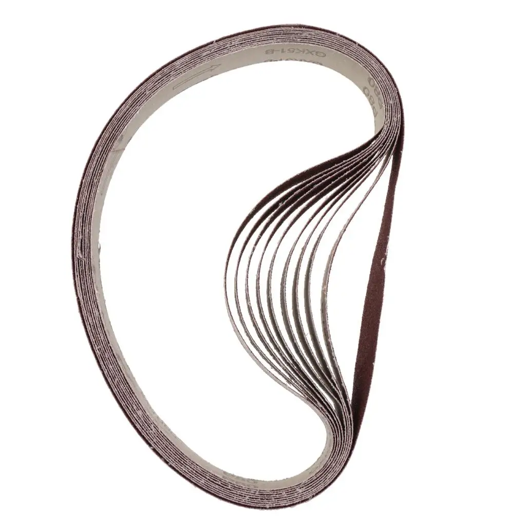 샌딩 벨트 20개 세트 36-600 그릿 25x762mm 도구 그라인더 액세서리