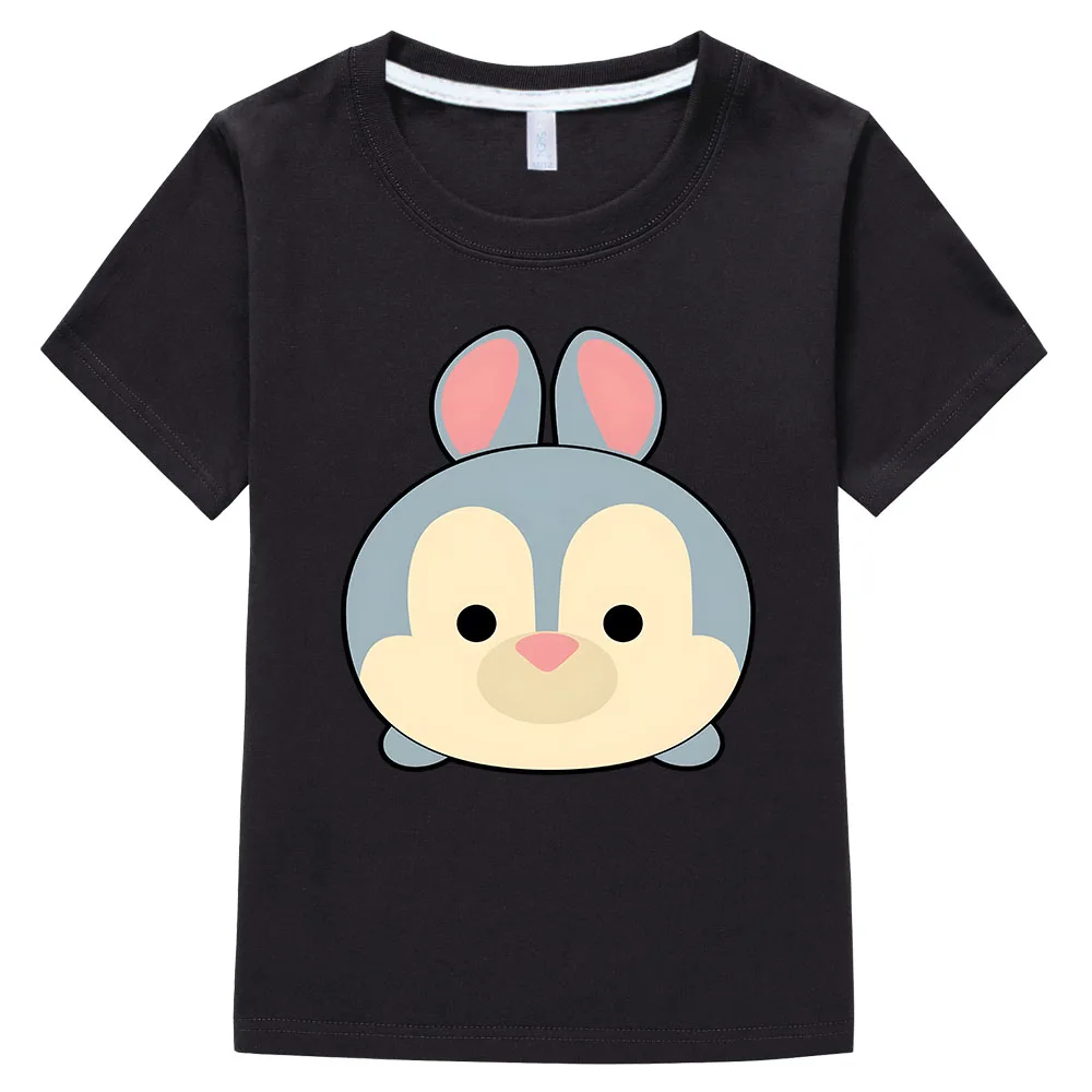 

Cute Rabbit Alien Print Kids T Shirt Girls Summer Tops Baby Boys Clothes Cartoon Children Short Sleeve T-shirt Daily Crewneck