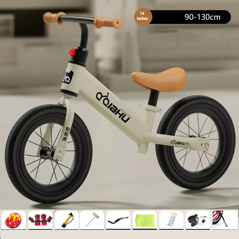 Neues 14-Zoll-Schaumrad für Kinder, Laufrad für 2–6 alte Babys, nicht Pedal-Lernfahrrad, Schiebefahrrad, aufblasbarer Räder