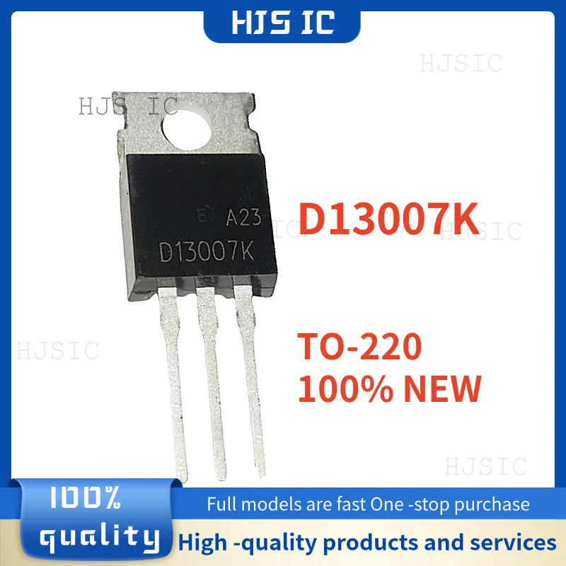 10PCS 100% NEW D13009K TO-220 D13007K D13005K D13007 D13005 D13009 TO220 13009K 13007K 13005K In Stock
