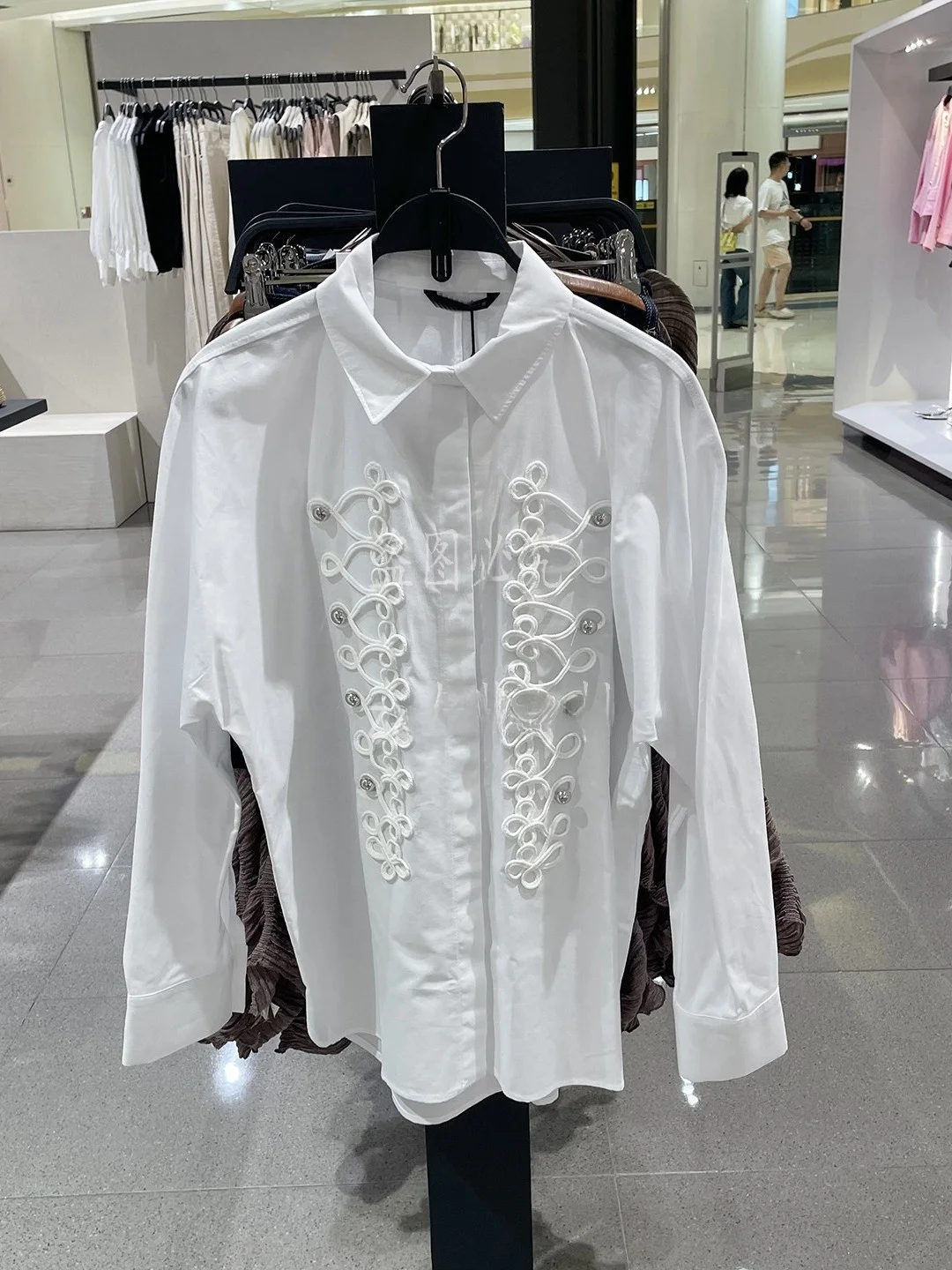 

Summer 2026 New Fashion Long Sleeve Women's Shirt Collar Knot Decorated Gauze Loose Fit European Style Resistant to Deformation