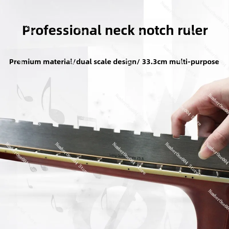 Suitable for Neck Notch Ruler, Guitar Bass Fretboard, Silk Curvature Knife Edge Caliper, Measurement and Leveling Maintenance