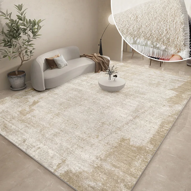 Modern Carpets for Living Room Abstract Large Area Plush Rugs Bedroom Decor Bedside Carpet Grey Thickened Floor Mat Lounge Rug