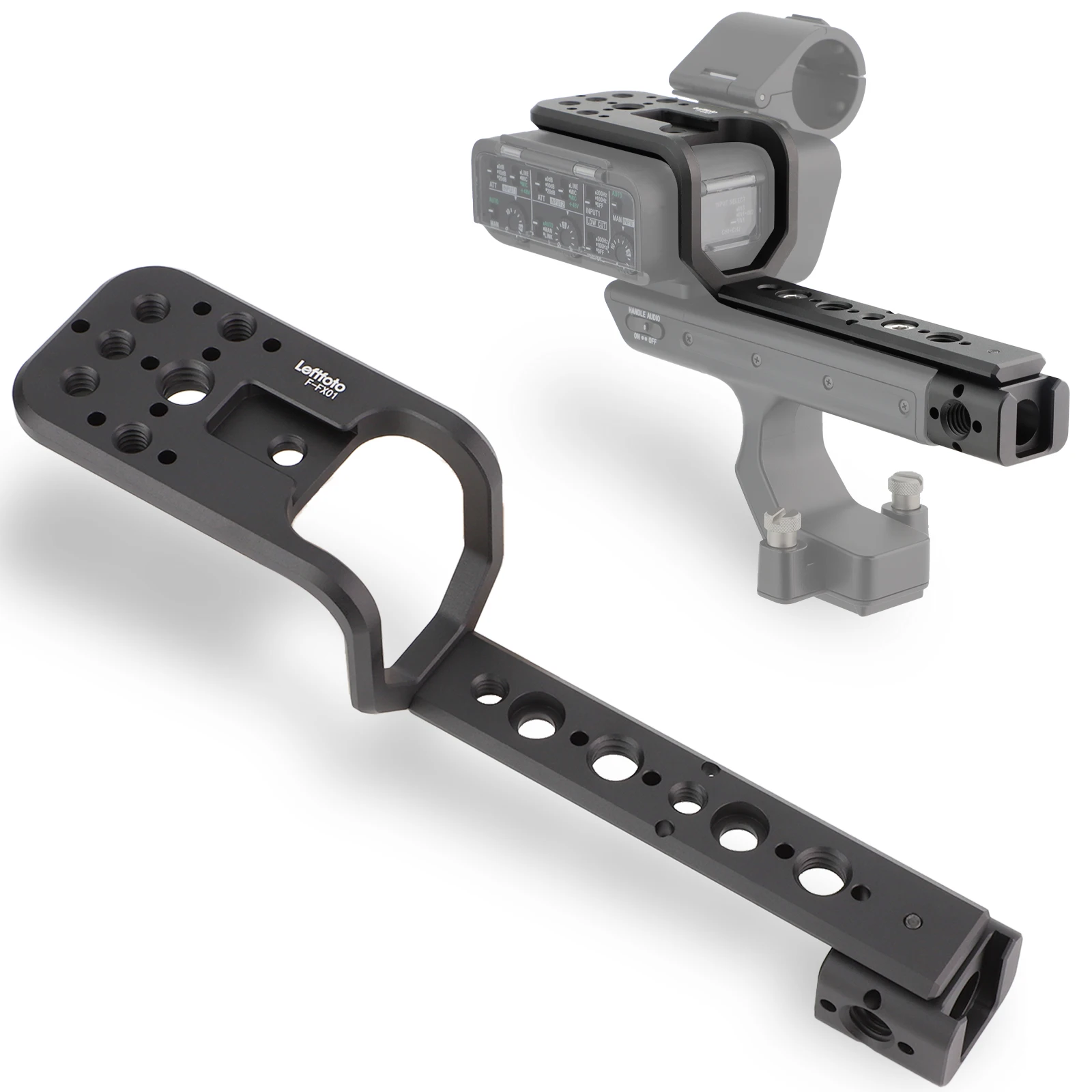 LEFTFOTO F-FX01 Griffverlängerungseinheit Kompatibel mit XLR-Griff für Sony Cinema FX3 FX30, Erweiterungshalterung – Detail 1