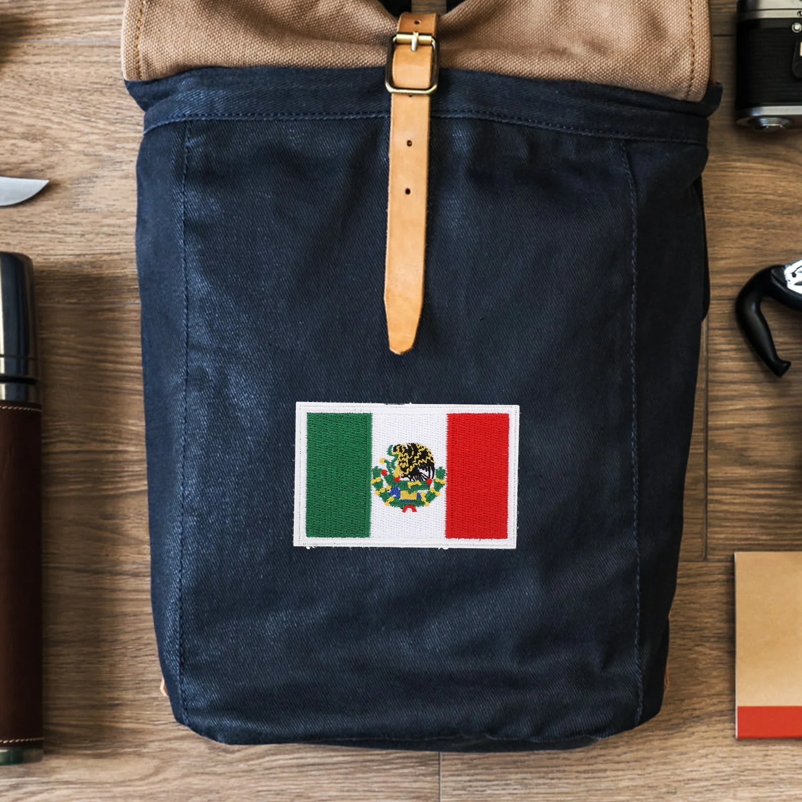 

5Pcs Glitter Rimmed National Flag Patches Easy to Apply for Clothing Repair and DIY Gifts Flag Patcher Patches for Clothes