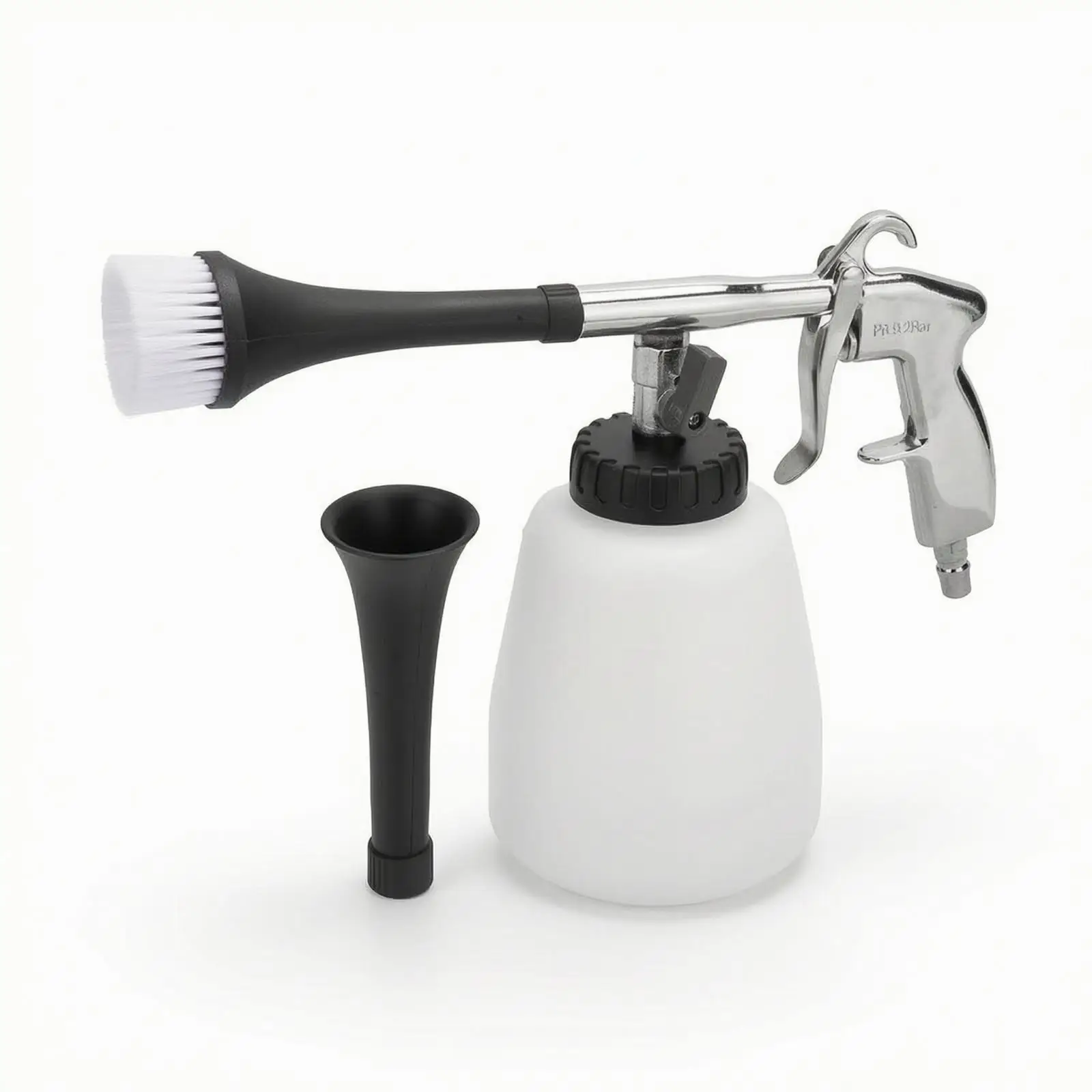 Multi Angle Pneumatic Detailing with Flexible Internal Tube and Brush Attachment for Car Interior Cleaning and Engine