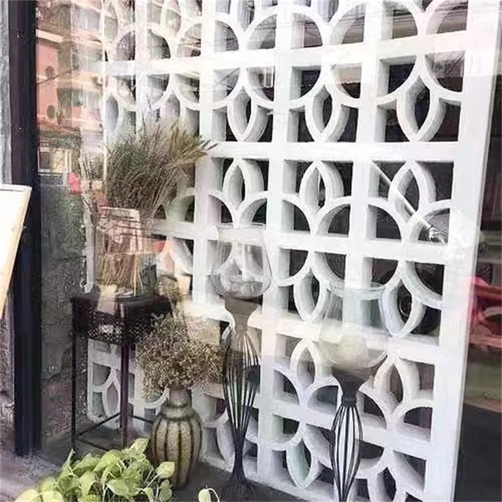 Prefabricated Block Decorative Wall Hollow Brick Plastic Mold Perforated Brick Mould Fence Decoration