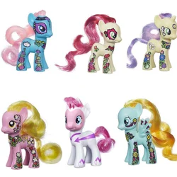 Hasbro My Little Pony Cutie Marks Rarity Pinkie Pie Fluttershy Rainbow Dash Action Figures Decoration Collectible Toys Kids Gift