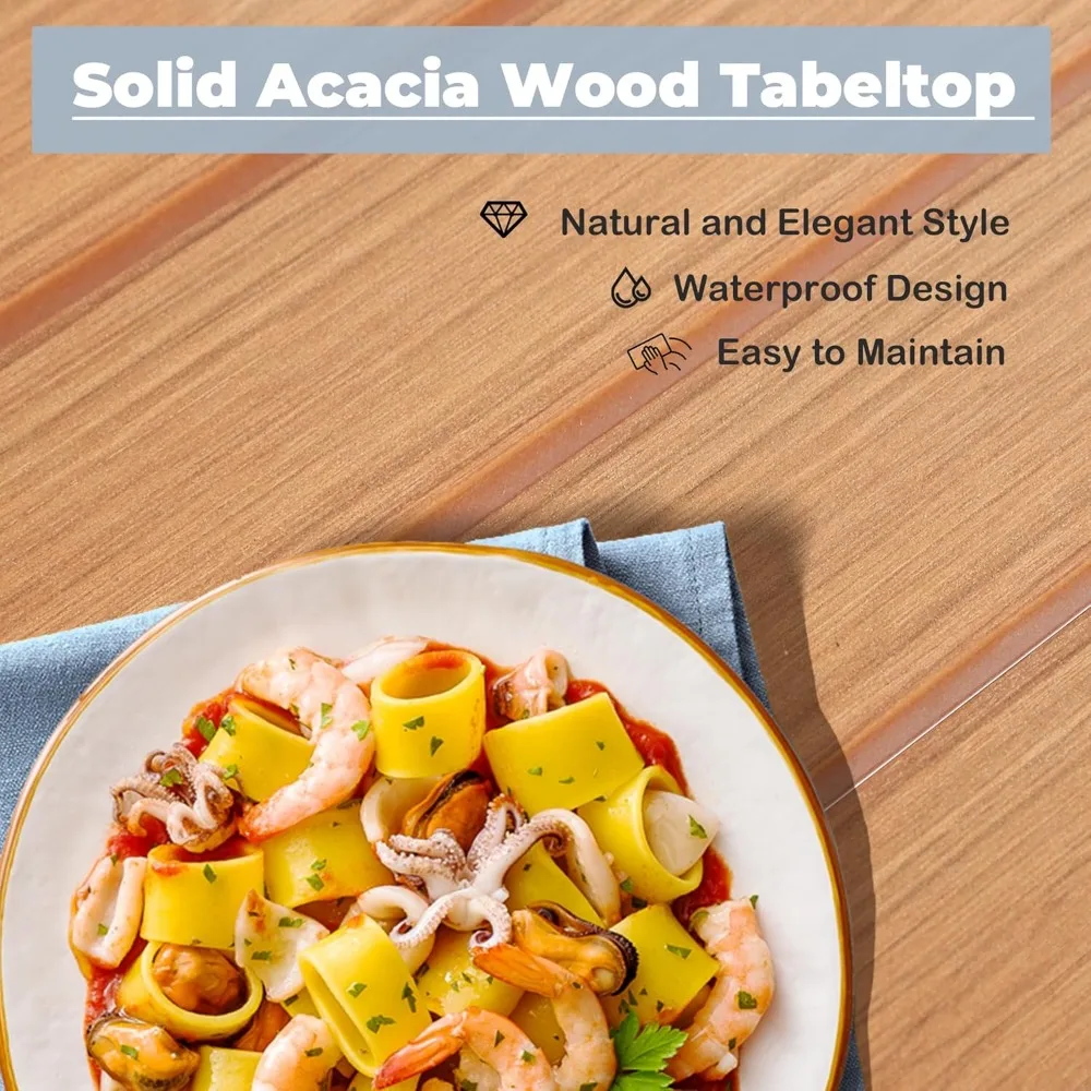 Patio Bar Dining Set: Outdoor Durable Bar-Height Table & Cushioned Stools – Metal Set for Balcony, Backyard