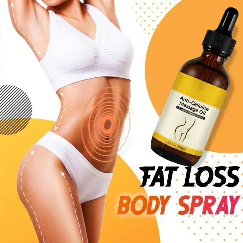 Skin Care Slimming Massage Oil Fat Burning Belly Thigh Lose Weight Slim Down Natural Plant Beaut Health Extracted Essential Oils