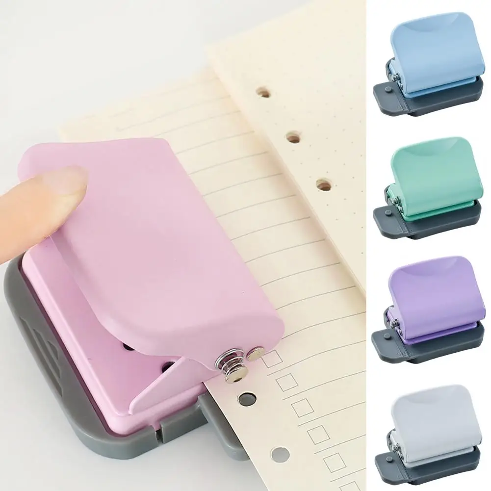 Mini 6 Holes Hole Puncher B5 Loose Leaf Paper Hole Punch Standard Hole Punch DIY Office Binding Tool Office School Supplies