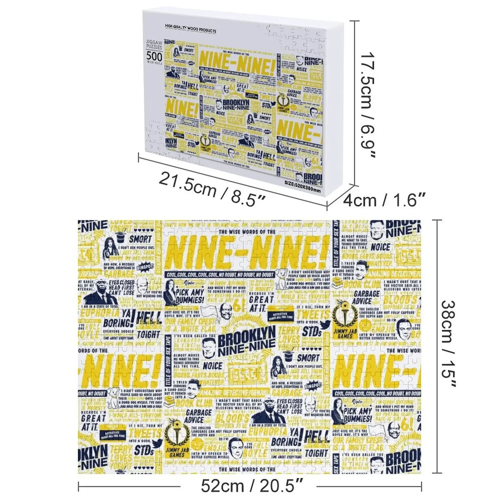 Wise Words of the Nine-Nine (Variant) Jigsaw Puzzle Christmas Gifts Personalised Adult Wooden Puzze Puzzle