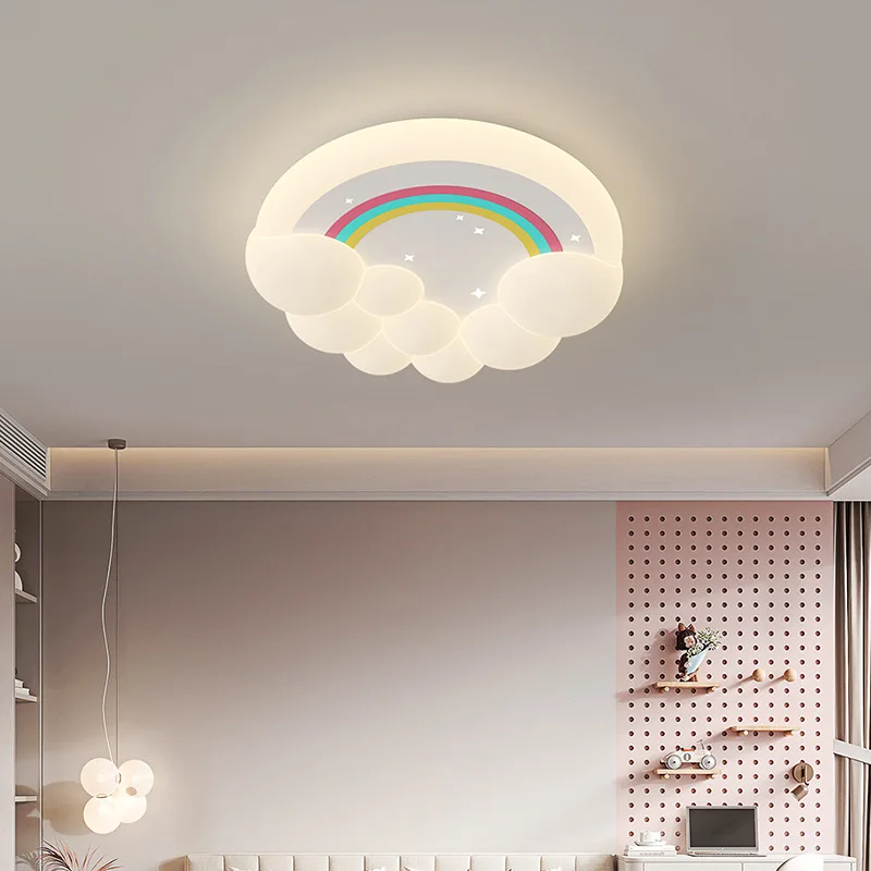 

Children's Room Ceiling Lights LED Rainbow Bubble Cloud Light Modern Warm Princess Room Baby Room Girl Bedroom Ceiling Lamps