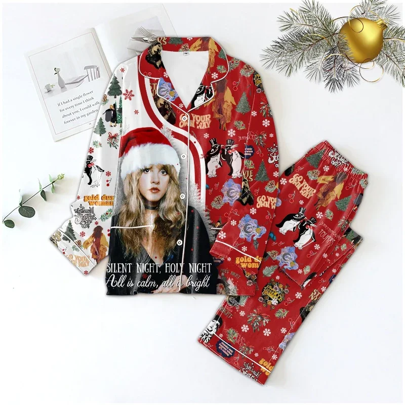 POD New Autumn and Winter Europe and The United States 3D Printed Shirt Long Sleeve Trousers Home Pajamas Large Size Pajamas
