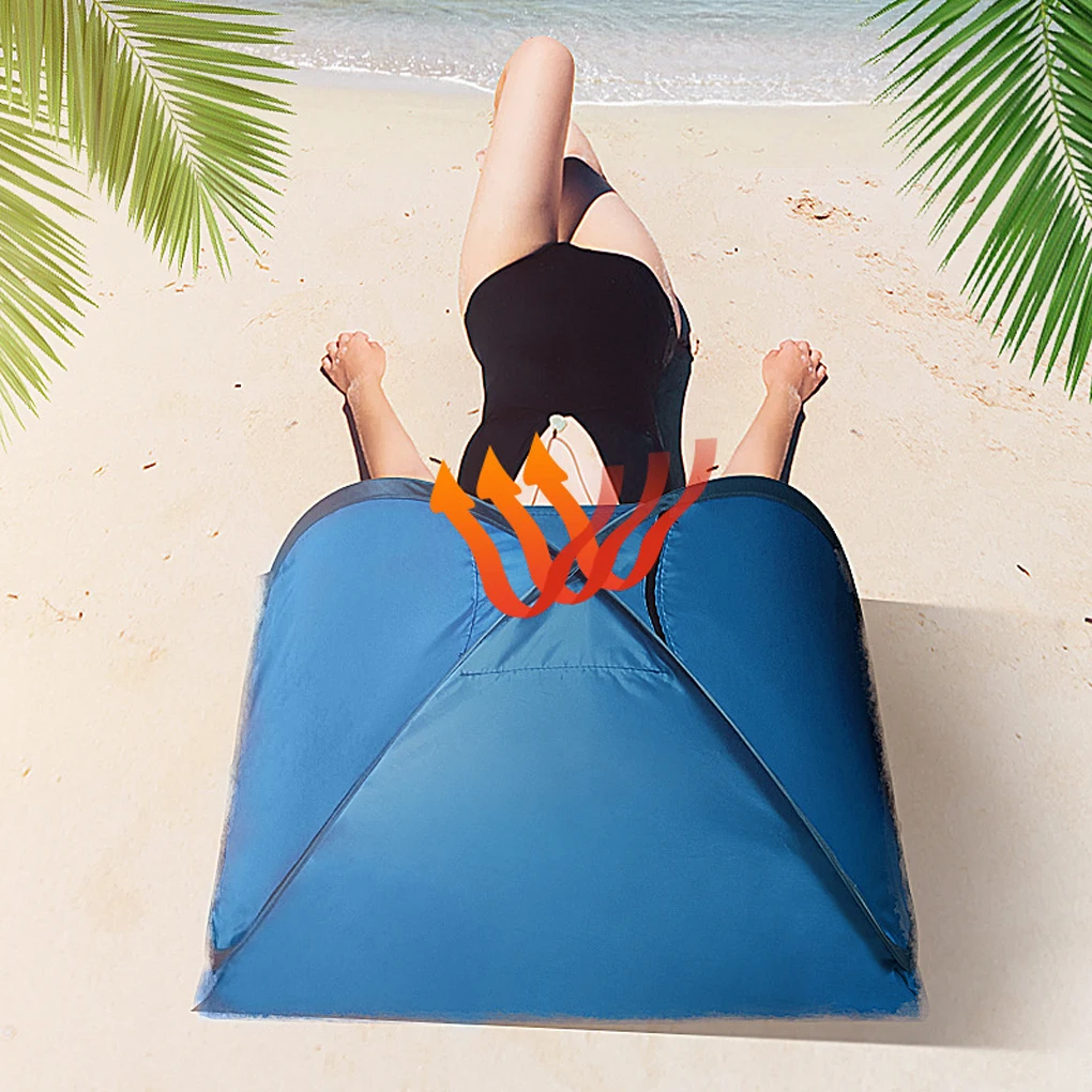 

1pcs Portable Beach Tent Tent Pillow Small Folding Sun Protection Personal Tent Sun Shade Mini Beach Umbrella Tent Sun Shelter