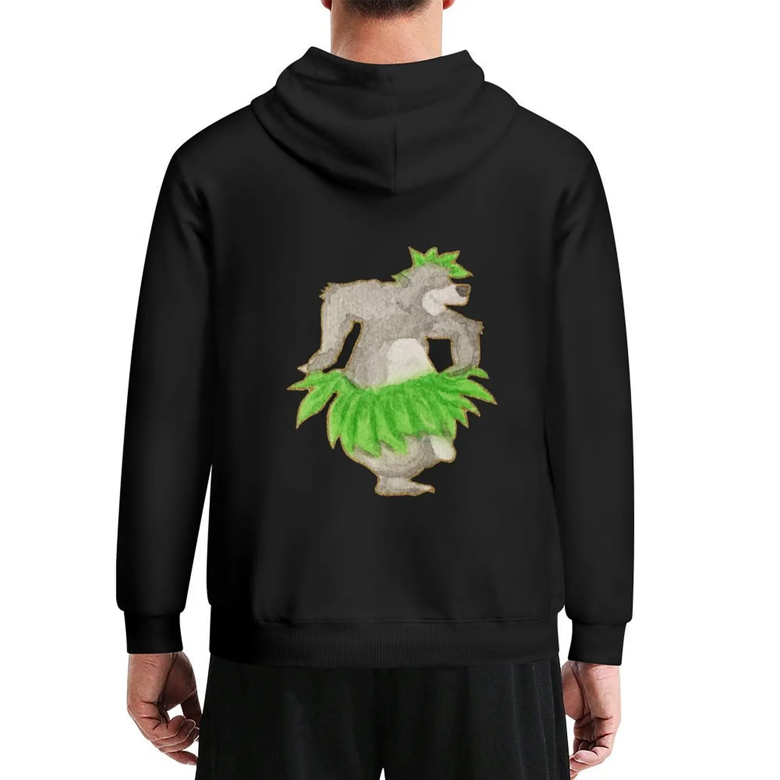 

Watercolor Silhouette The Jungle Book Baloo Hoodie anime clothes fashion men men's sweat-shirt set designer hoodies