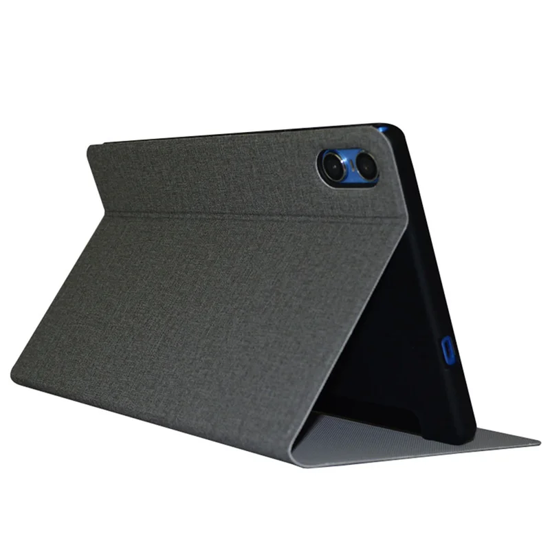 Capa pu para tablet p26t 10.1 polegadas couro pu + suporte para tablet tpu p26t capa de proteção de 10.1 polegadas cinza