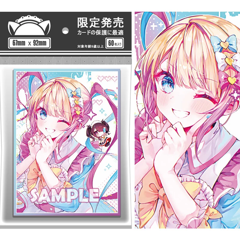 

60 шт./компл. NEEDY GIRL OVERDOSE Rain флэш-карта рукав PTCG аниме игра коллекция карт защитный чехол подарочная игрушка 67*92 мм