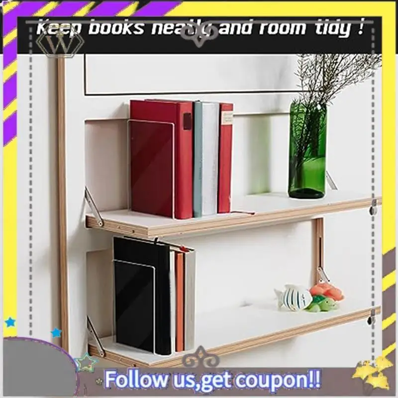 

New 8 PCS Bookends Bookshelf Transparent Acrylic L-Shaped Bookend Picture Book Album Compartment Board Storage Book Clip