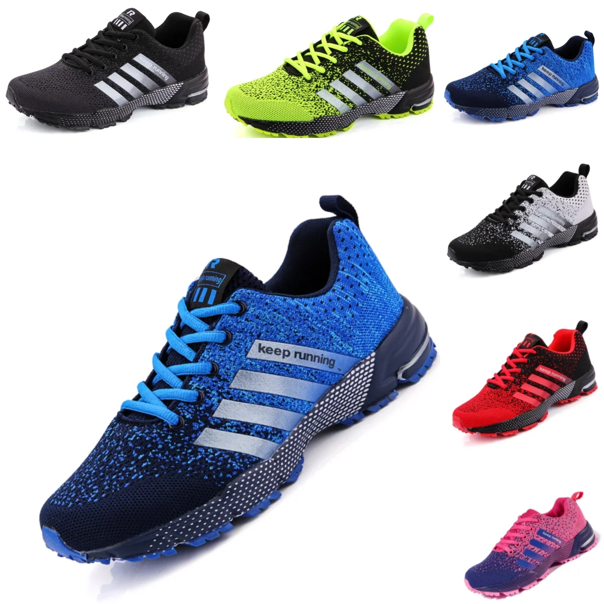 2023 New Men's and Women's Running Shoes Breathable Outdoor Mountaineers Light Sports Shoes Comfortable Training Shoes