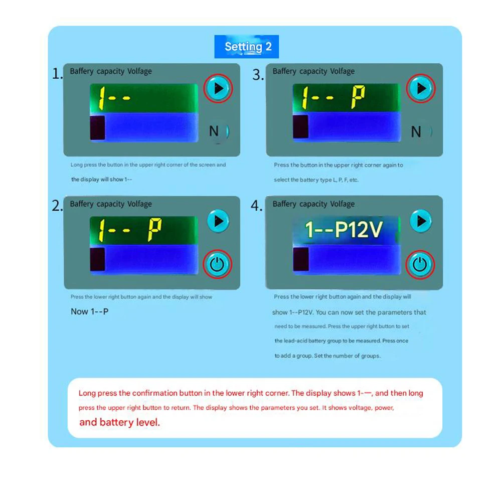 Battery Testing Electronic Diagnostics Lithium Battery Tester Plastic Material Color LCD Display Compact Design