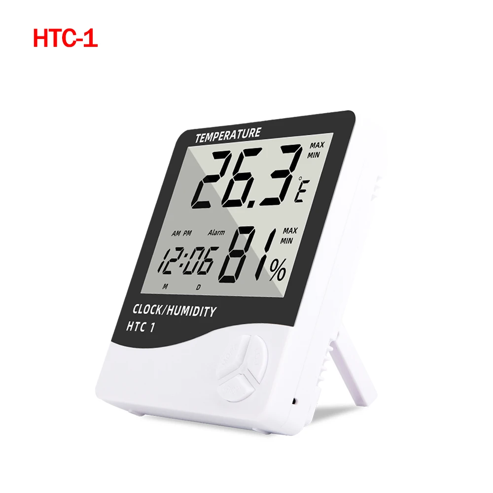 Digital Weather Clock Weather Station Wireless Indoor Outdoor Thermometer Hygrometer Calendar Phase Temperature Humidity Meter