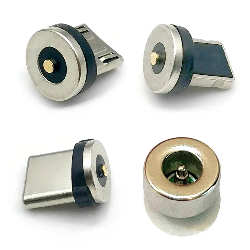 

1-10PCS Magnetic Seat Cable Adapter Micro USB Type-C Dustproof Magnet Charger Connector